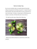 Mẹo hay trị móng ố vàng docx