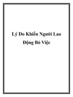 Lý Do Khiến Người Lao Động Bỏ Việc potx