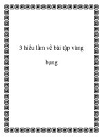 3 hiểu lầm về bài tập vùng bụng potx