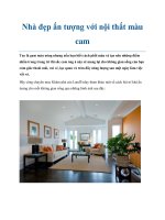 Nhà đẹp ấn tượng với nội thất màu cam potx