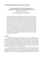 PHÂN TÍCH CHUỖI CUNG SẢN PHẨM TÔM NUÔI TRÊN ĐỊA BÀN HUYỆN THĂNG BÌNH, TỈNH QUẢNG NAM pptx