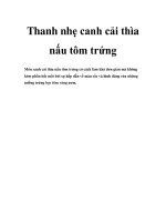 Thanh nhẹ canh cải thìa nấu tôm trứng doc