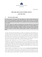 THE EURO AREA BANK LENDING SURVEY - JANUARY 2012 - docx
