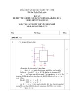 đáp án đề thi lí thuyết tốt nghiệp khóa 2 - điện tử dân dụng - mã đề thi đtdd - lt (39)