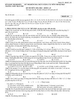 Đề Thi Thử Đại Học Khối A, B Hóa 2013 - Phần 9 - Đề 4 potx