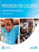 Progress For Children - Achieving The MDGs With Equity pdf