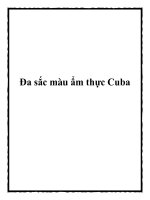Đa sắc màu ẩm thực Cuba pdf