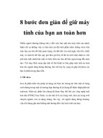 8 bước đơn giản để giữ máy tính của bạn an toàn hơn pptx