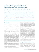 Recent Developments in Banks’ Funding Costs and Lending Rates pdf