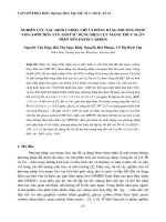 NGHIÊN CỨU XÁC ĐỊNH CADMI, CHÌ VÀ ĐỒNG BẰNG PHƯƠNG PHÁP VON-AMPE HÒA TAN ANOT SỬ DỤNG ĐIỆN CỰC MÀNG THỦY NGÂN TRÊN NỀN PASTE CARBON docx