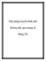 Giải pháp truyền hình ảnh không dây qua mạng di động 3G potx