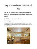 Một số điểm cần chú ý khi thiết kế bếp potx