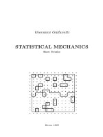 STATISTICAL MECHANICS -   gallavotti