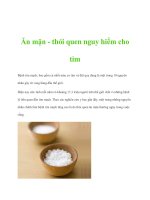 Ăn mặn - thói quen nguy hiểm cho tim doc