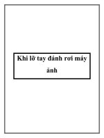 Khi lỡ tay đánh rơi máy ảnh potx