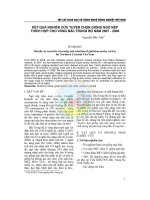 Kết quả nghiên cứu tuyển chọn giống ngô nếp thích hợp cho vùng Bắc Trung bộ năm 2007 - 2008 pot