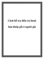 Cách hỗ trợ điều trị thoái hóa khớp gối ở người già pot