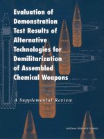 Evaluation of Demonstration Test Results of Alternative Technologies for Demilitarization of Assembled Chemical Weapons A Supplemental Review docx