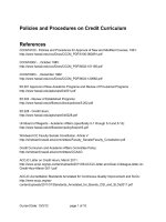 Policies and Procedures on Credit Curriculum pdf