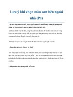 Lưu ý khi chọn màu sơn bên ngoài nhà (P1) ppt