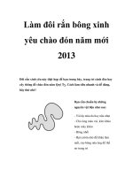 Làm đôi rắn bông xinh yêu chào đón năm mới 2013 docx