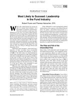 Most Likely to Succeed: Leadership in the Fund Industry potx