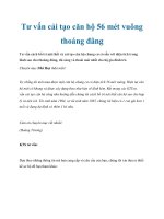 Tư vấn cải tạo căn hộ 56 mét vuông thoáng đãng pot