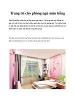 Trang trí cho phòng ngủ màu hồng pptx