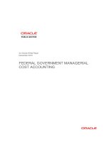 FEDERAL GOVERNMENT MANAGERIAL COST ACCOUNTING ppt