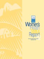 Women’s Health Status Report 2002 potx