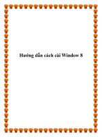 Hướng dẫn cách cài Window 8 docx