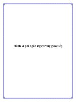 Hành vi phi ngôn ngữ trong giao tiếp pptx