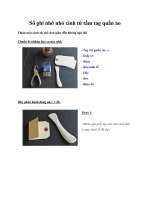 Sổ ghi nhớ nhỏ xinh từ tấm tag quần áo docx