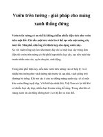 Vườn trên tường - giải pháp cho mảng xanh thẳng đứng ppt