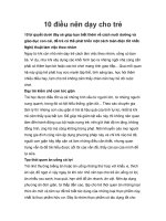 10 điều nên dạy cho trẻ pdf