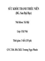 Sức khỏe thanh thiếu niên pdf