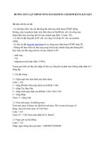 HƯỚNG DẪN LẬP TRÌNH TỔNG ĐÀI SIEMENS 1120/50/90 BẰNG BÀN KEY docx