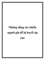 Những động tác khiến người già dễ bị huyết áp cao docx