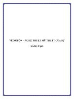 VỀ NGUỒN – NGHỆ THUẬT MỸ THUẬT CỦA SỰ SÁNG TẠO pptx