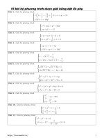 15 bài hệ phương trình được giải bằng đặt ẩn phụ pdf