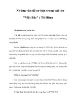 Những vấn đề cơ bản trong bài thơ 