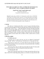TỔNG HỢP, XÁC ĐỊNH CẤU TRÚC VÀ TÍNH CHẤT HUỲNH QUANG MỘT SỐ PHỨC CHẤT 1,10-PHENANTROLIN TECBI(III) pdf