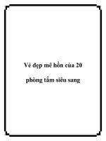 Vẻ đẹp mê hồn của 20 phòng tắm siêu sang docx