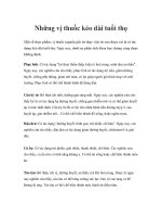 Những vị thuốc kéo dài tuổi thọ pot