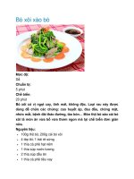 Bó xôi xào bò ppt