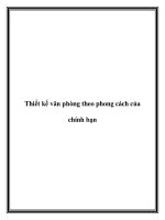 Thiết kế văn phòng theo phong cách của chính bạn ppt