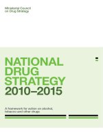 NatioNal Drug Strategy 2010–2015: A framework for action on alcohol, tobacco and other drugs pdf