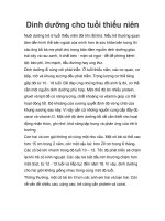 Dinh dưỡng cho tuổi thiếu niên doc