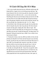 10 Cách Để Dạy Bé Về 4 Mùa ppt