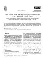 Single electron effects in highly doped polysilicon nanowires